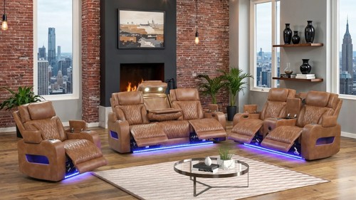 New led power recliner - new,