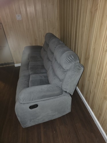 Seat reclining sofa gray - 3-seat,