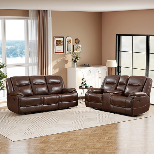 Manual recliner sofa set - manual,